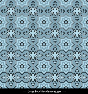 pattern template colored classical repeating symmetrical decor