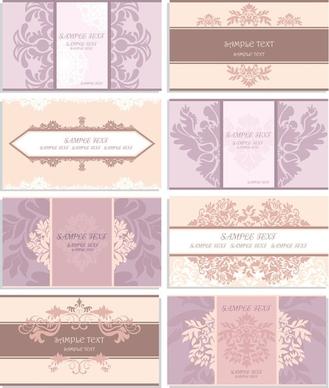 patterns card template vector