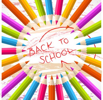 pencil back to school background