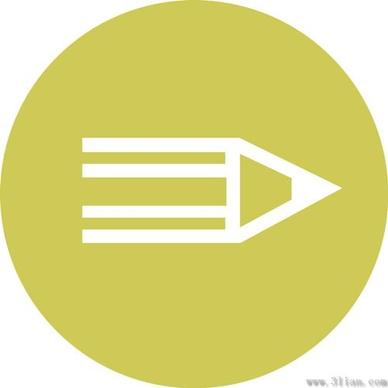 pencil icon vector