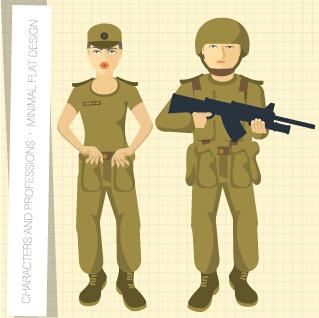 people and professions vector set