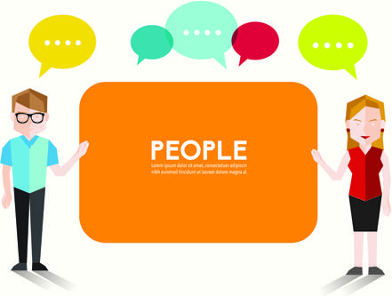 people and social vector design