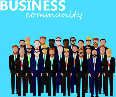 peoples business design background vector