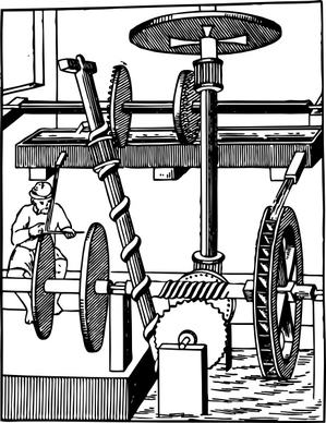 Perpetual Motion Device Using Water clip art