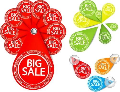 personalized sales tag vector