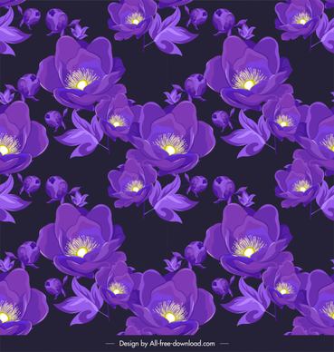 petals background dark violet blooming decor