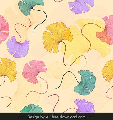 petals pattern template classic colorful handdrawn sketch