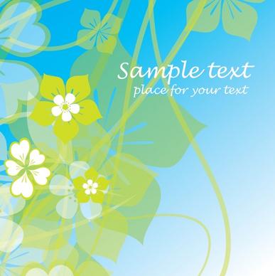 floral background template modern bright colored flat blurred