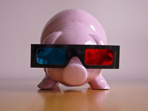 piglet 3 dimensional glasses