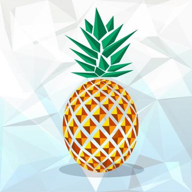 pineapple icon colorful geometric decor