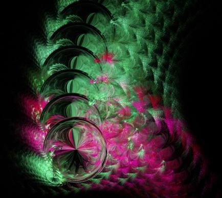 pink and green fractal