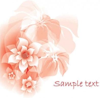 pink flower abstract background vector graphics