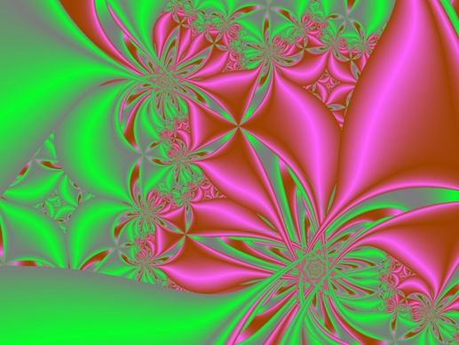 pink green fractal