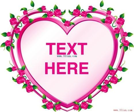 pink lace heart vector