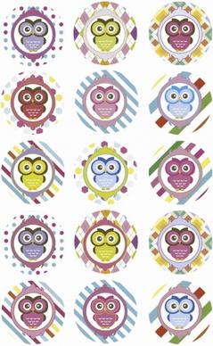 pink or purple girl owl baby shower cupcake toppers or favor