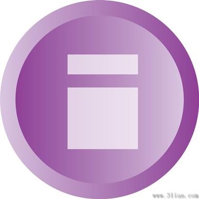 pink pause icon vector