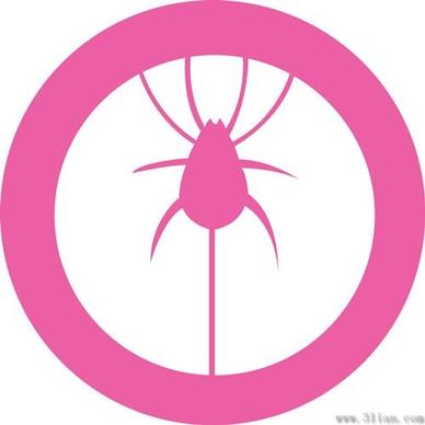 pink small icon vector insects