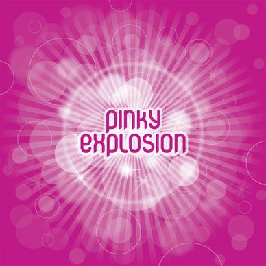 pinky explosion vector graphic