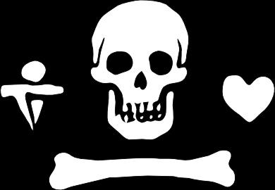 Pirate Flag Stede Bonnet clip art