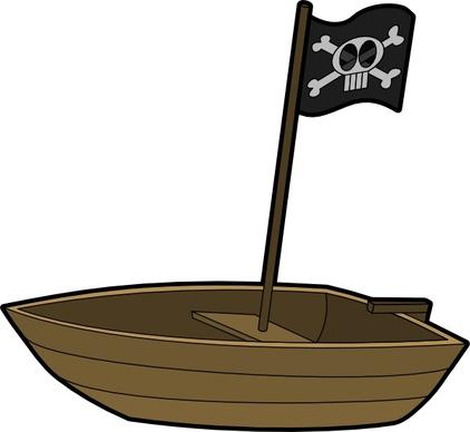 Pirats Boat clip art