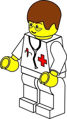 Pitr Lego Town Doctor clip art