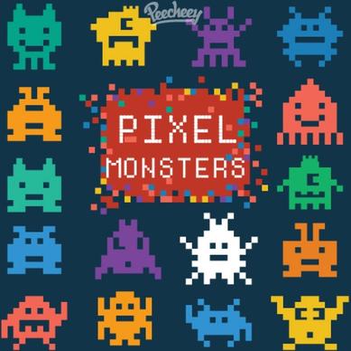 pixel monster set