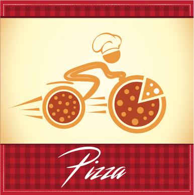 pizza delivery logo vector