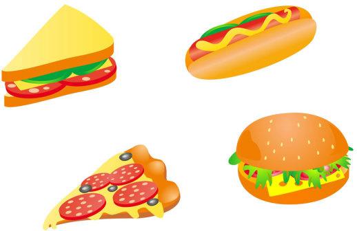 pizza fast food hamburger graphics