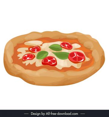 pizza icon flat classical outline 