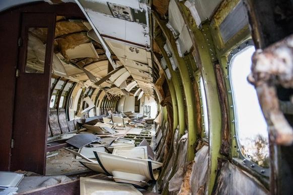 plane wreck interior