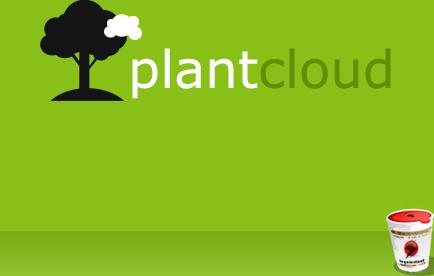 plant and cloud background vector