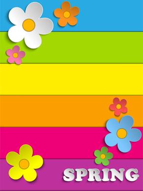 plant and spring design vector