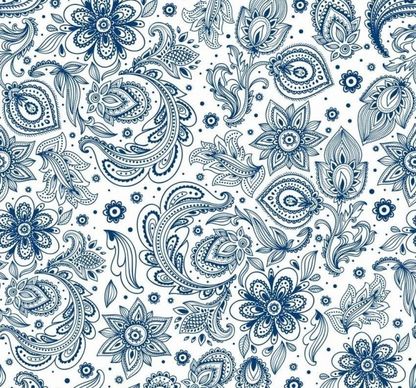 plants floral pattern seamless vector
