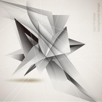 polygonal 3d effect vector background