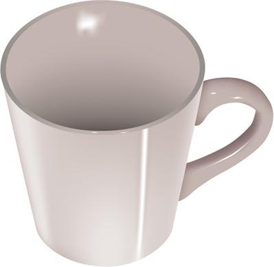 porcelain cup vector