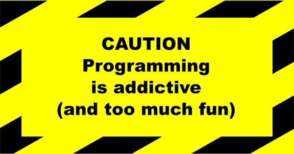 Portablejim Programming Addictive Sign clip art