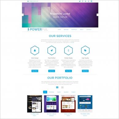 powerful bootstrap template
