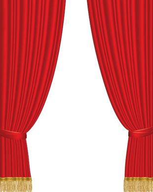 theater curtain background red fabric classical design