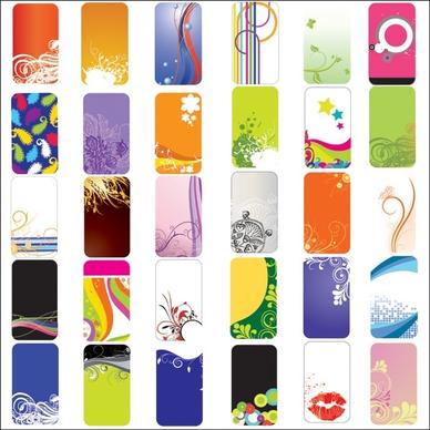practical elements of the card background vector