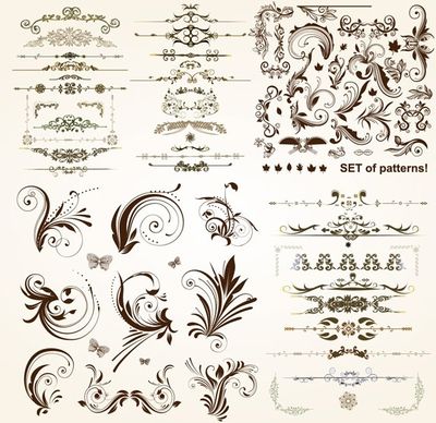 practical lace pattern vector classic europeanstyle