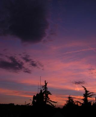 prague sunset 2012