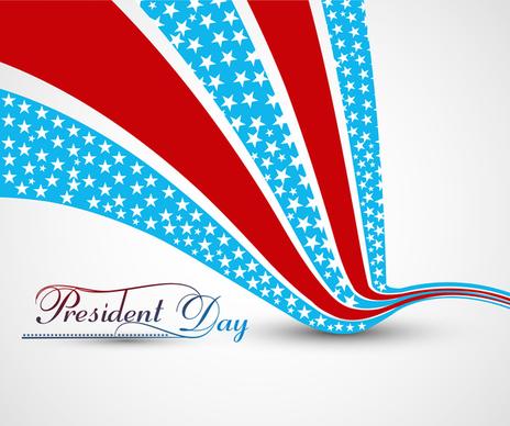 presidents day background united states stars illustration vector