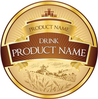 product label design 01 vector