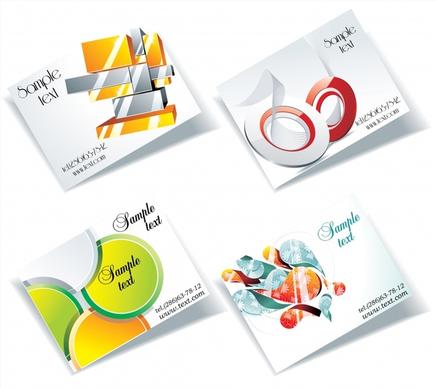card leaflet cover templates bright colorful modern decor