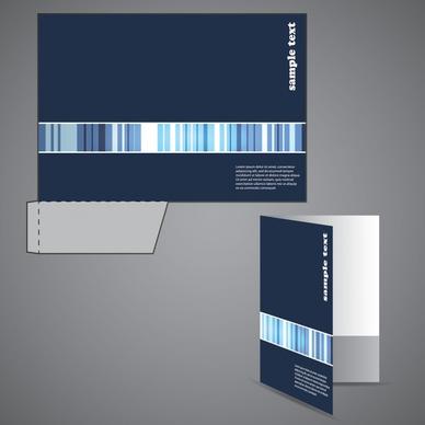 brochure cover template modern barcode decor 3d sketch