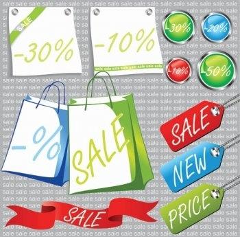 promotional sale tag vector