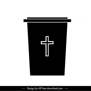 pulpit icon flat silhouette sketch