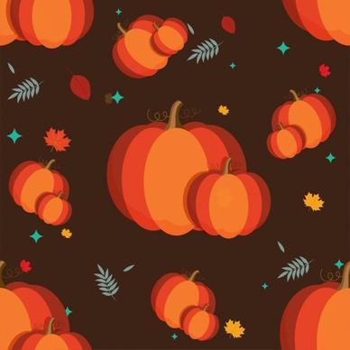 pumpkin background multicolored dark design repeating style