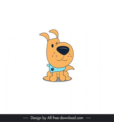 puppy logo icon cute sketch handdrawn cartoon