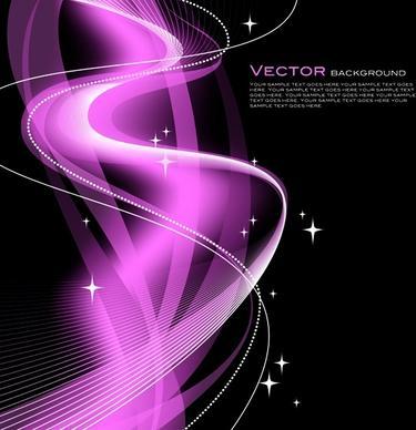 Purple Abstract Vector Line Background